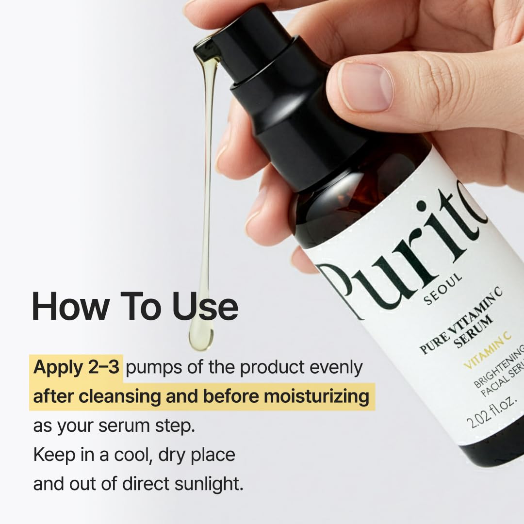 PURITO before and after texture comparison showing improved radiance benefit