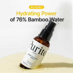 PURITO bottle on bathroom shelf in routine setting showing everyday use benefit