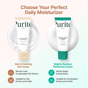 PURITO 100ml jar beside everyday items for scale and travel-friendly benefit