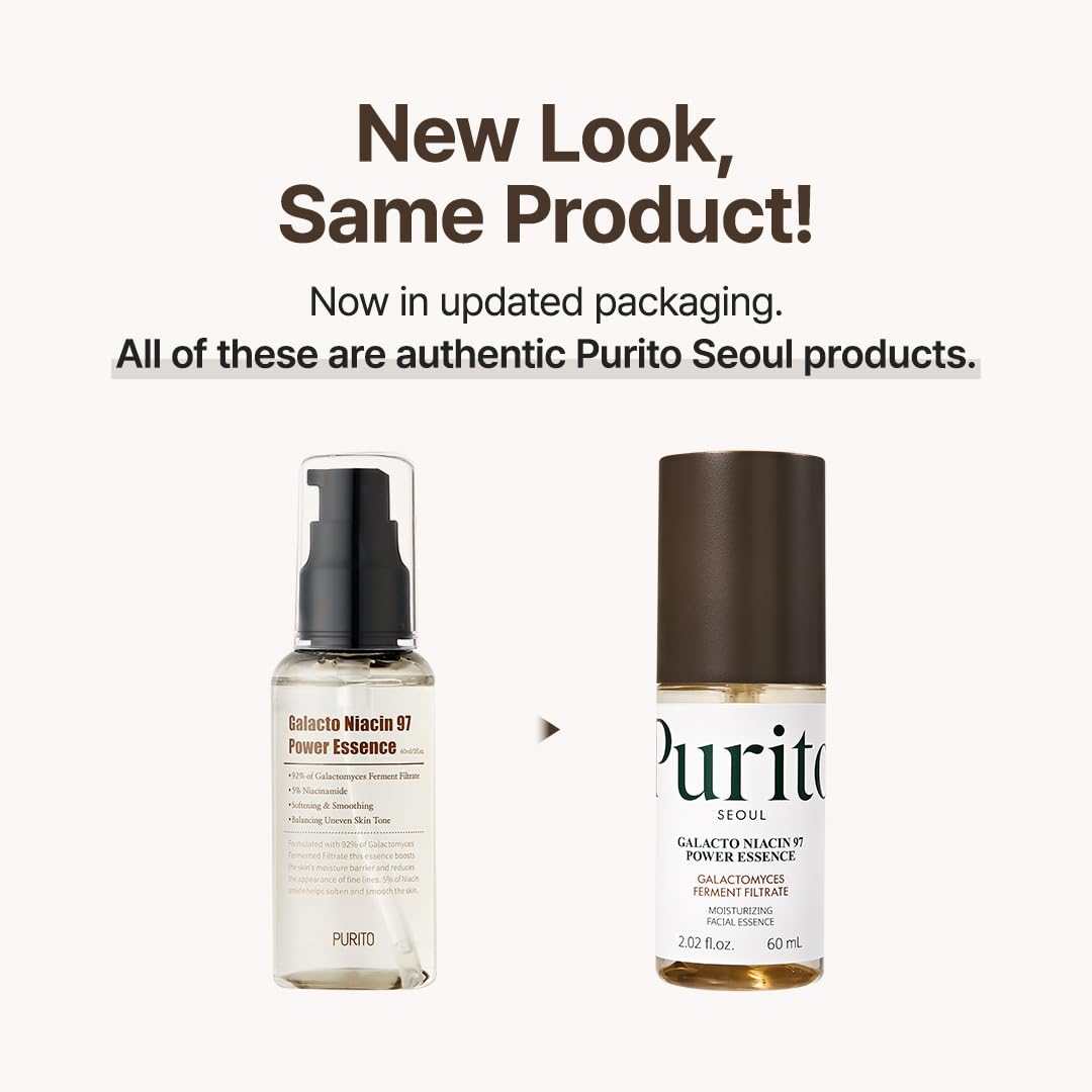 PURITO texture close-up with drop on fingertip, lightweight hydration emphasized