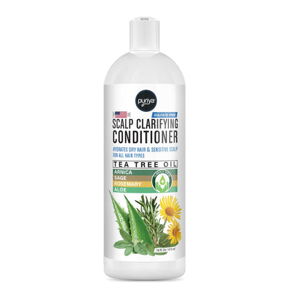 Puriya front packaging bottle showing label and 16 ounce size for clear product ID