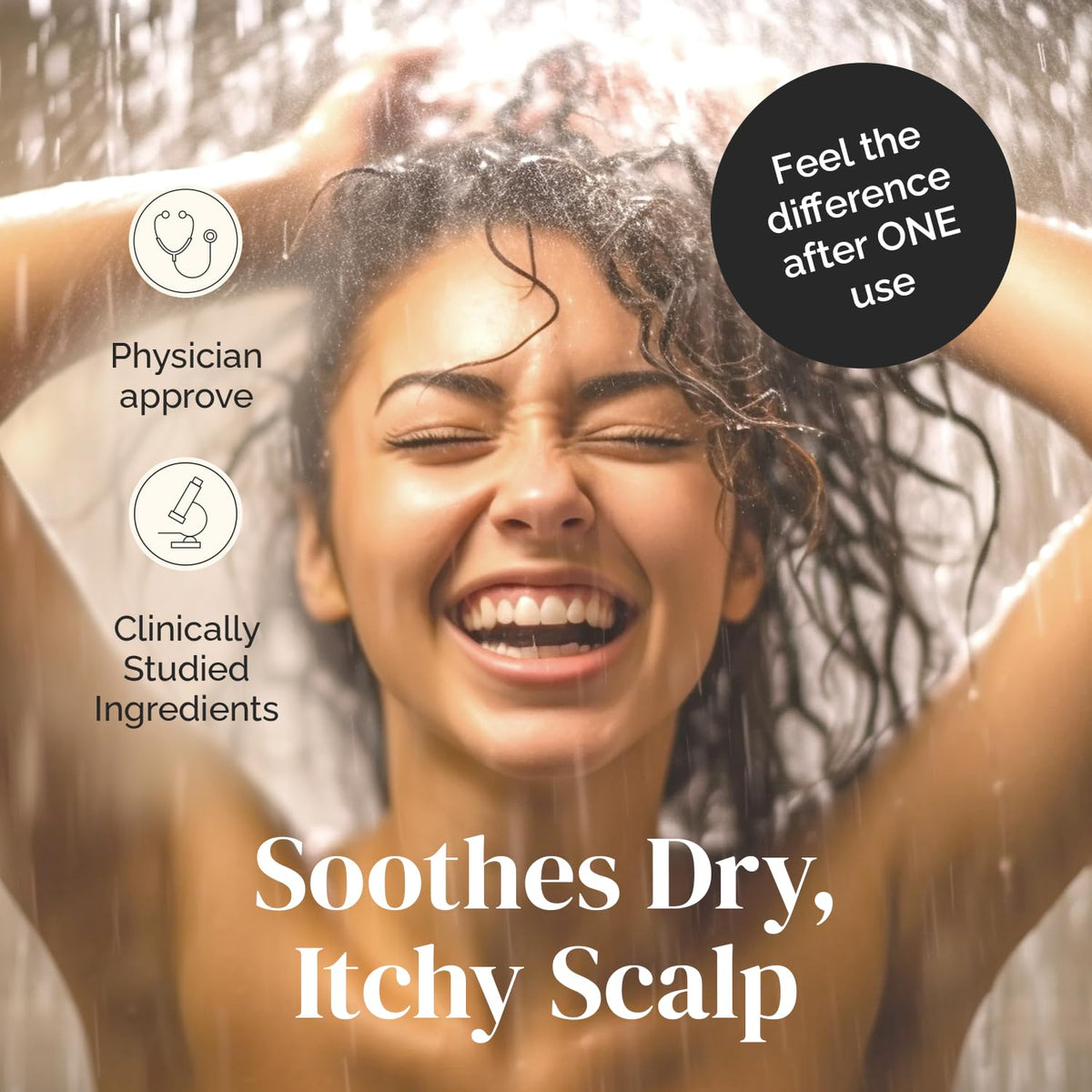 Puriya label closeup highlighting ingredients and natural clarifying benefits