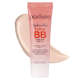pūrlisse Ageless Glow BB Cream front tube showing packaging and size benefit
