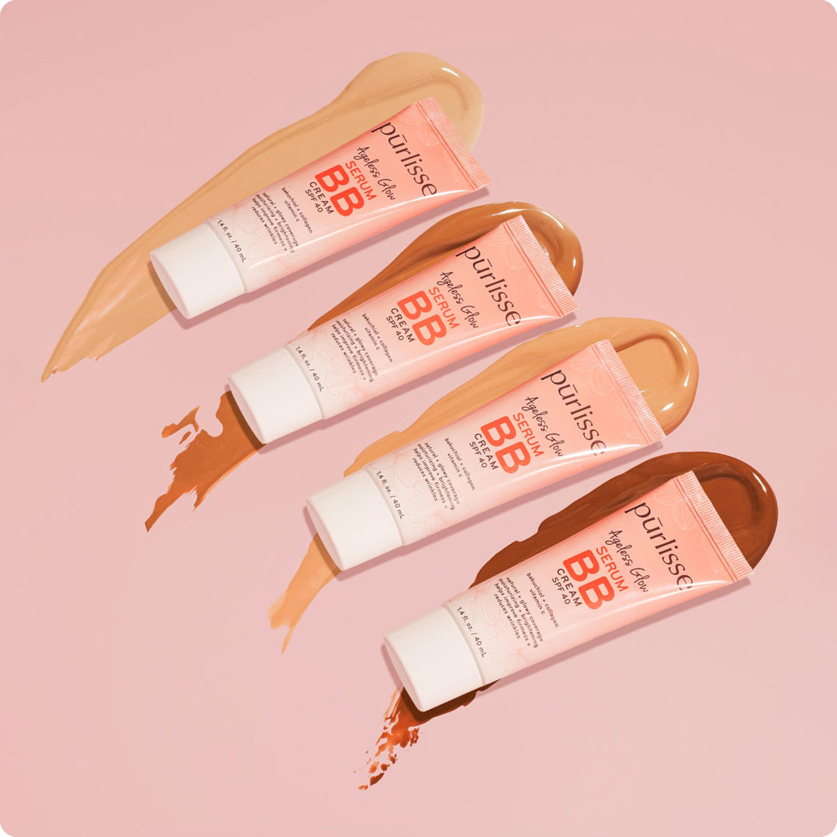 pūrlisse on vanity with brush conveying everyday skincare convenience
