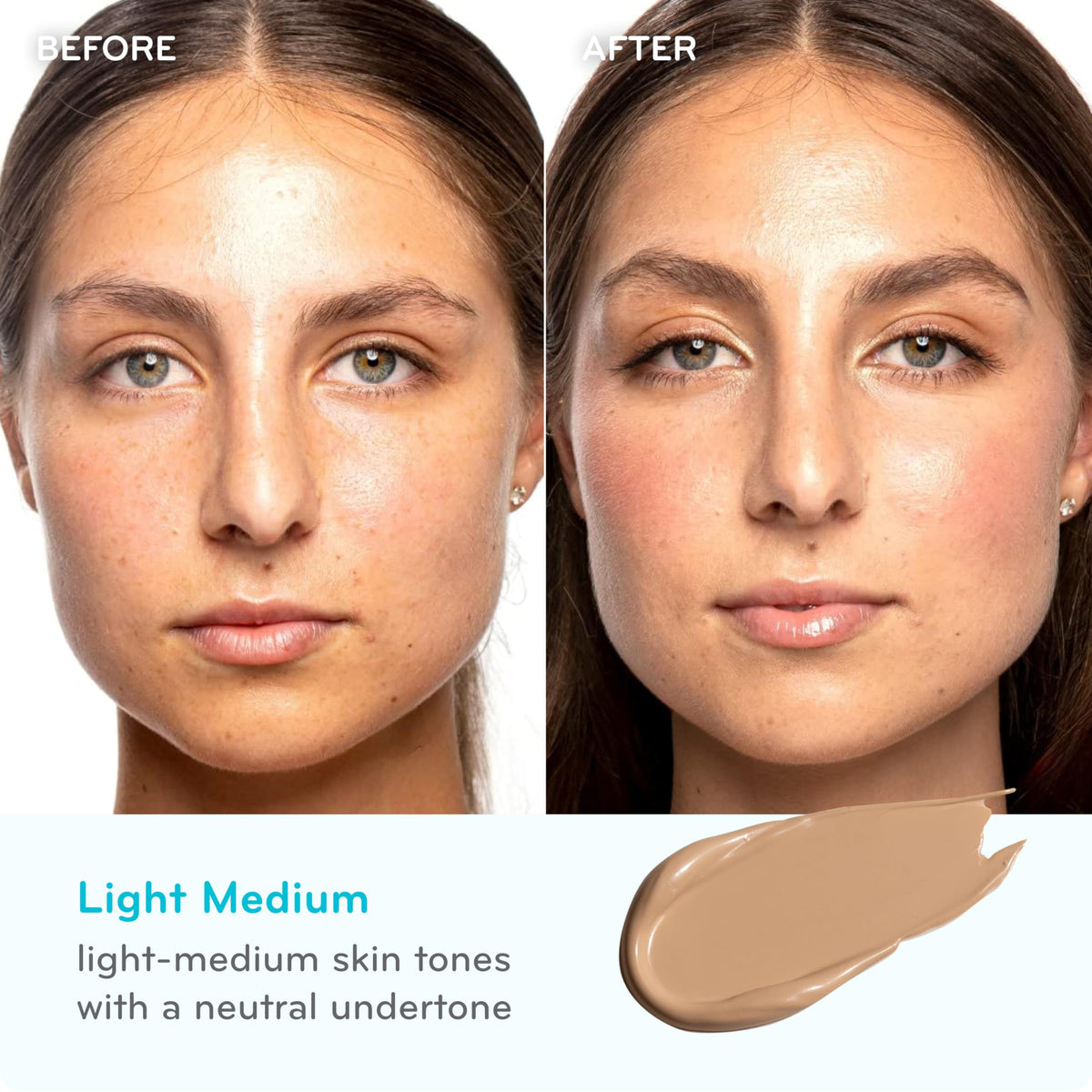 pūrlisse on-model blending BB cream for dewy natural coverage