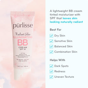 pūrlisse dewy texture swipe that highlights moisturizing finish