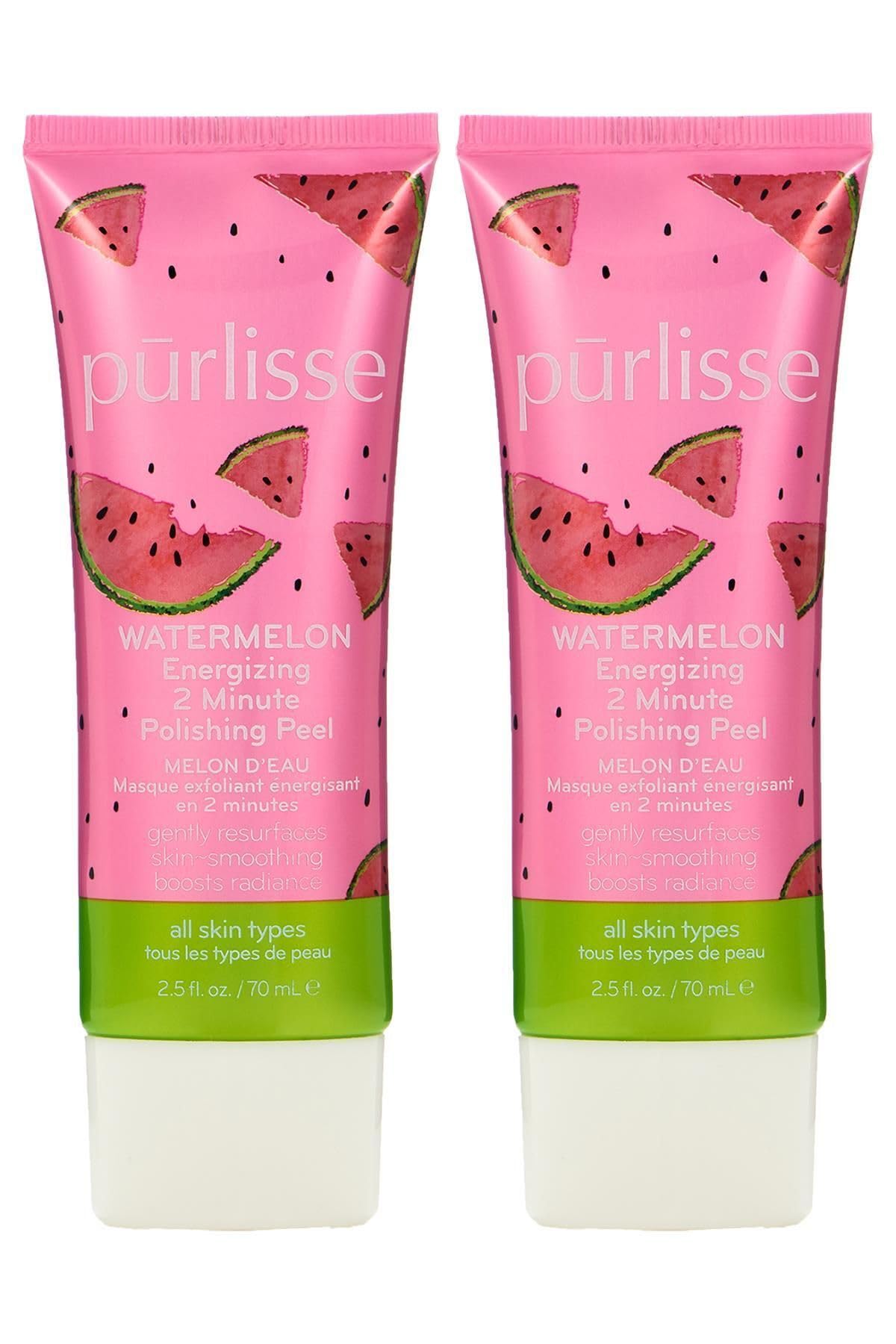 pūrlisse front packaging showing two bottles and brightening benefit