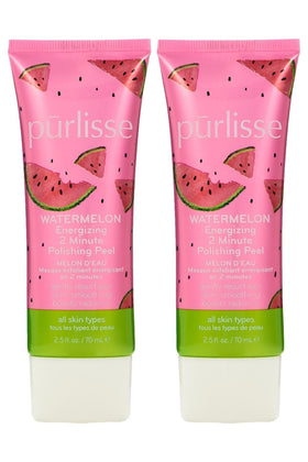 pūrlisse front packaging showing two bottles and brightening benefit