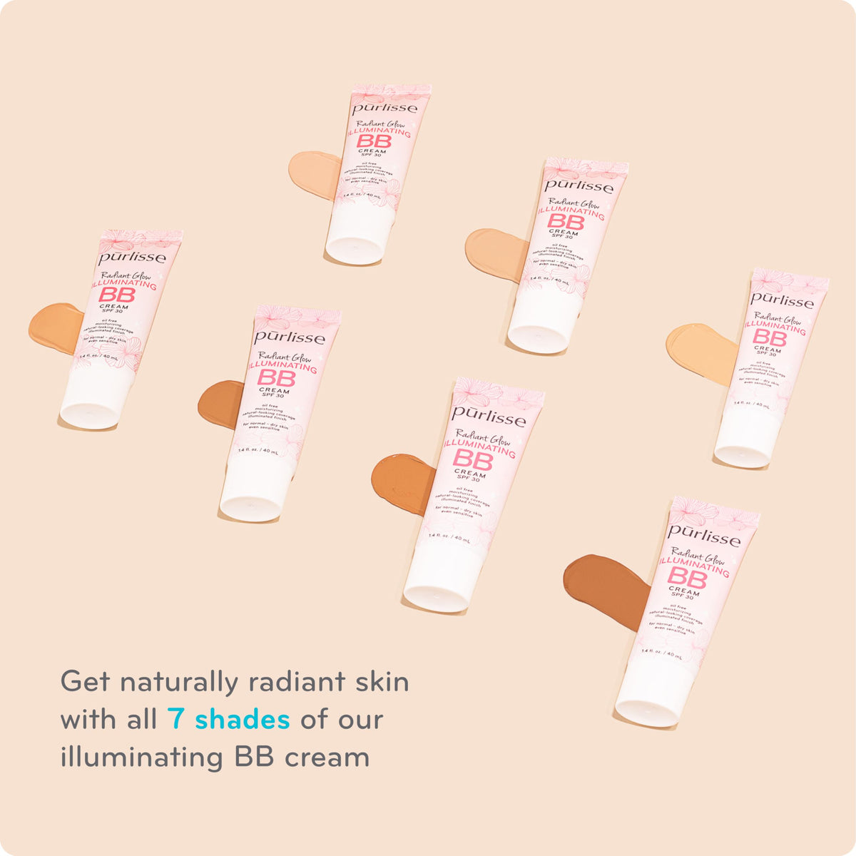 pūrlisse BB cream blending on fingertips showing quick, natural application