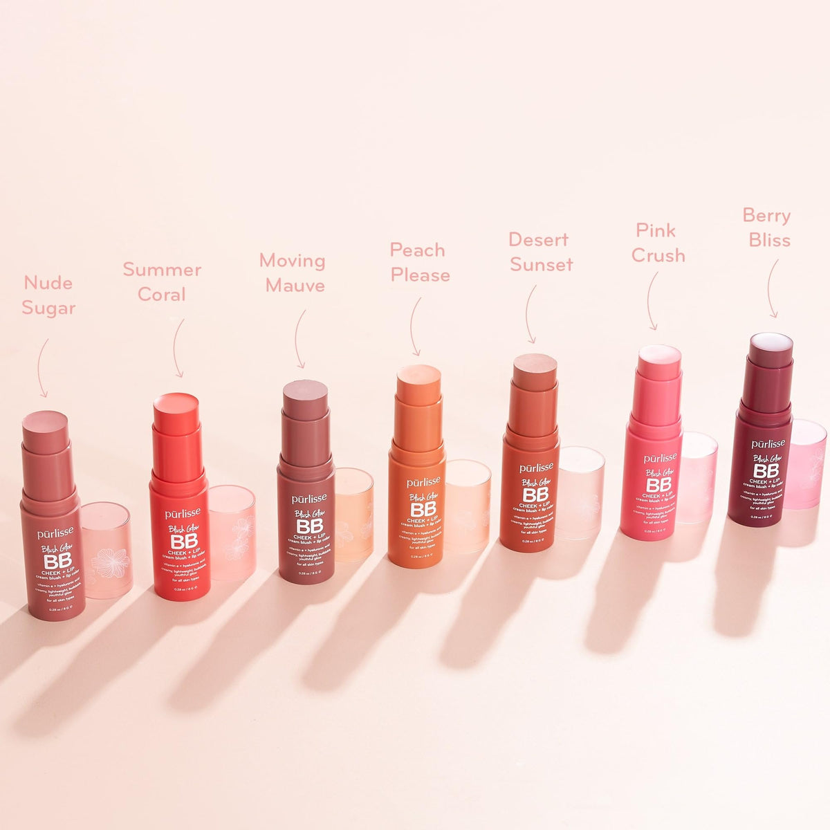 pūrlisse closeup of tinted lips showing hydrated, buildable color