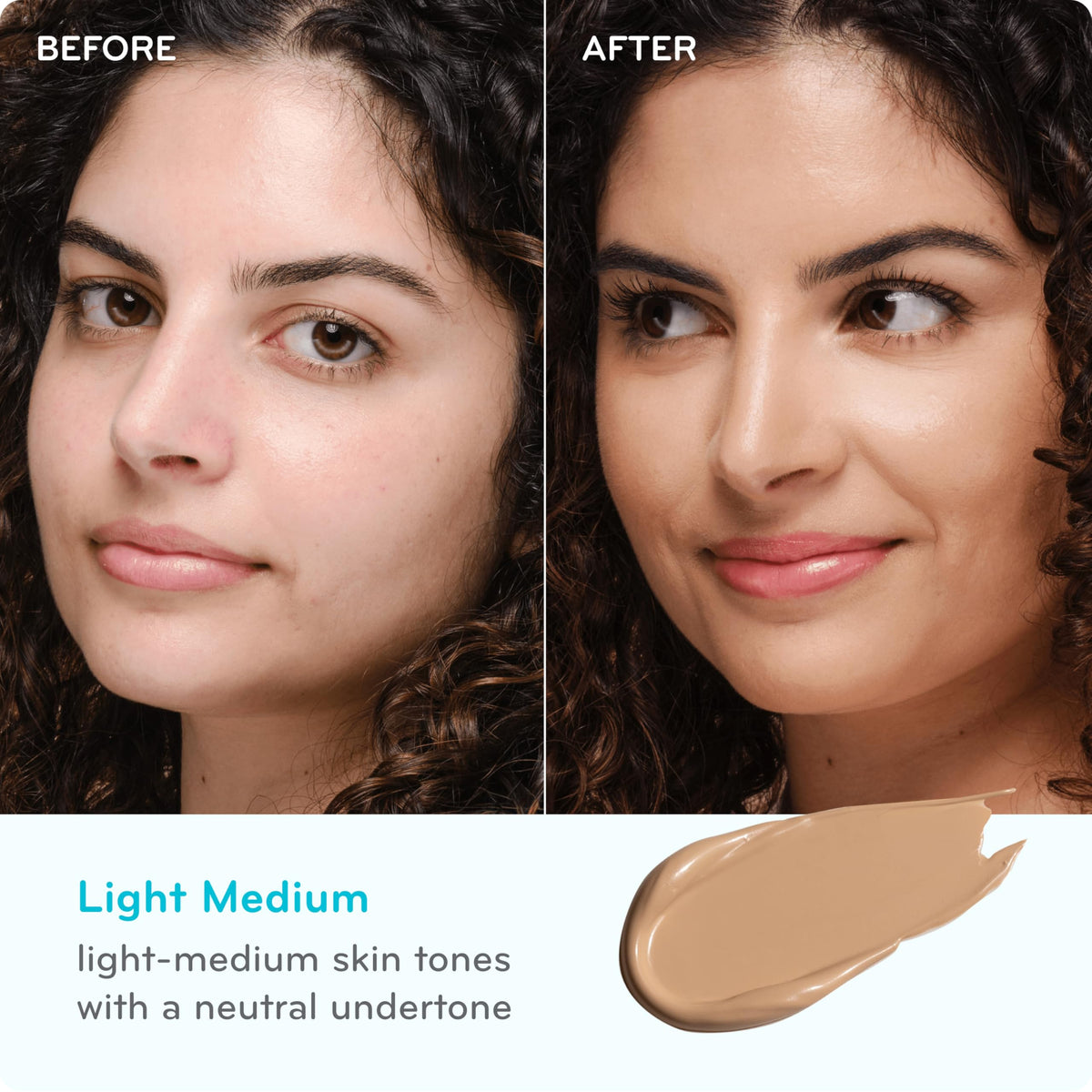 pūrlisse application with fingers demonstrating quick, seamless blending