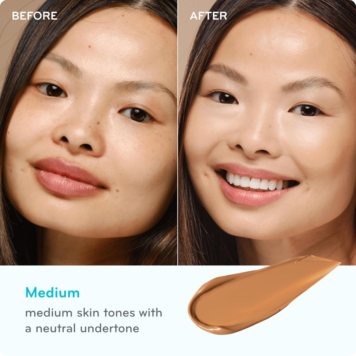 pūrlisse Perfect Glow being applied on hand for even, lightweight finish