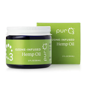 PurO3 jar on bathroom shelf styled to show daily routine integration