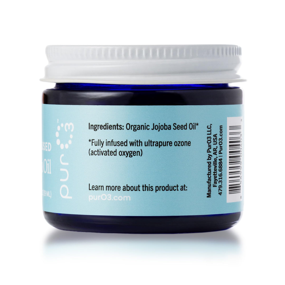 PurO3 open jar texture close-up demonstrating rich balm consistency benefit