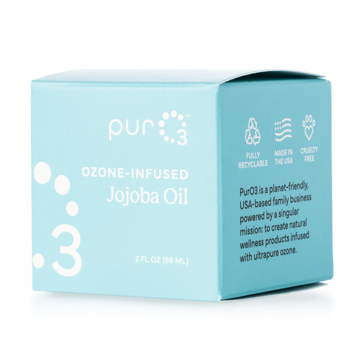 PurO3 salve melting on fingers to show rapid absorption benefit