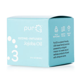 PurO3 salve melting on fingers to show rapid absorption benefit