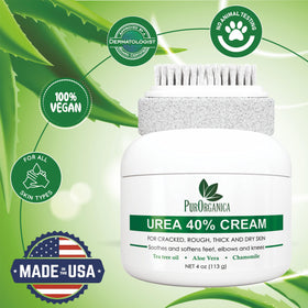 PurOrganica pumice stone and brush included for effective exfoliation