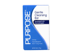 PURPOSE cleansing bar close-up texture highlighting smooth surface and mild feel