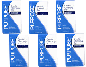 PURPOSE cleansing bar front packaging showing brand and gentle formula benefit