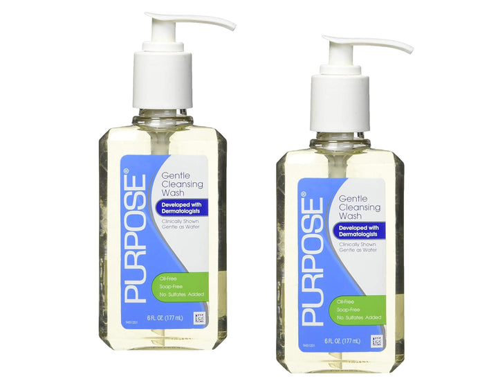 Purpose bottle front packaging showing product and label benefits