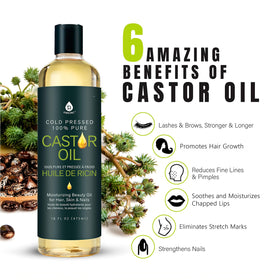 PURSONIC castor oil thick texture close-up highlighting pure cold-pressed quality