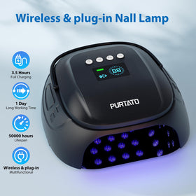Purtato close-up of ergonomic handle for easy transport and salon mobility