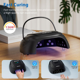 Purtato LCD timer display showing 10s 30s 60s 90s for precise curing control