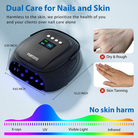 Purtato removable metal tray detail for simple cleaning and pedicure support