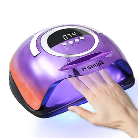 PUSHUJIA front view shows compact lamp and wide opening, speeds manicures