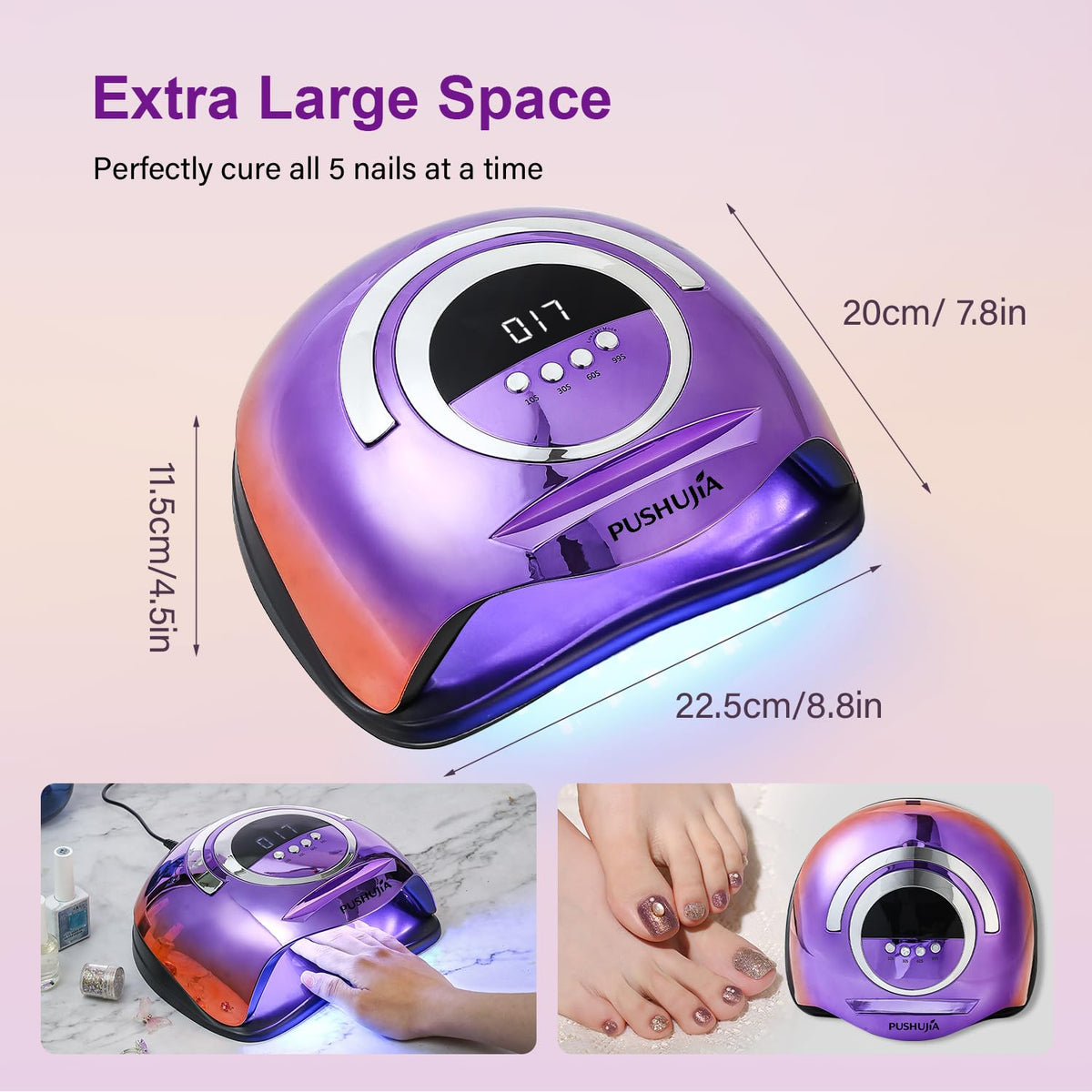 PUSHUJIA on salon table with tools, professional results at home
