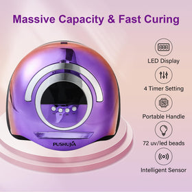 PUSHUJIA timer controls close-up showing four settings for precise cures