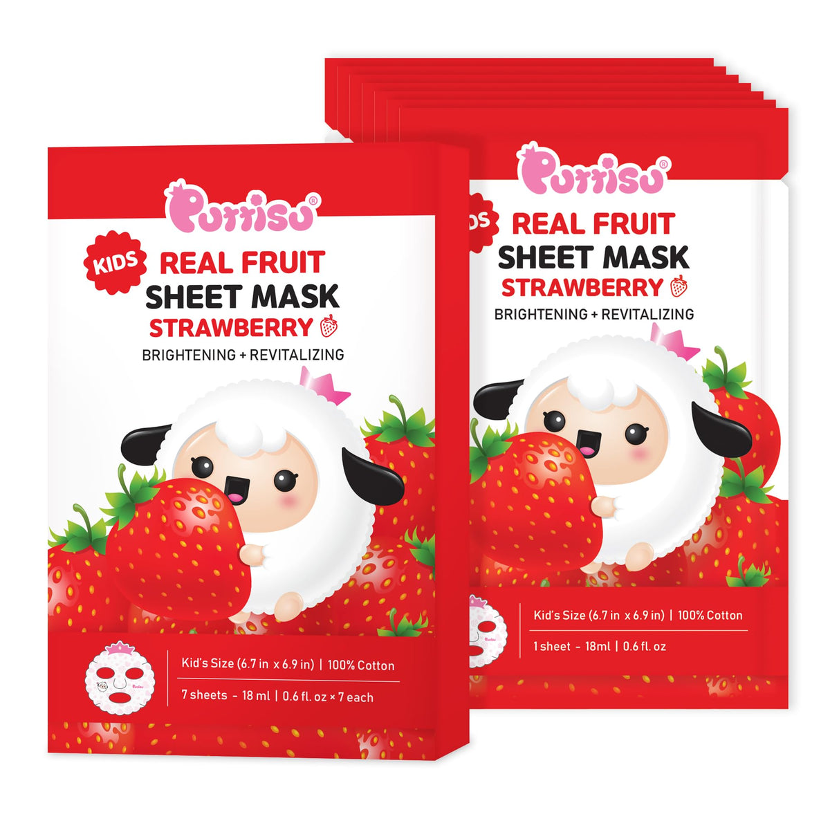 Puttisu single cotton sheet laid flat showing child-friendly size