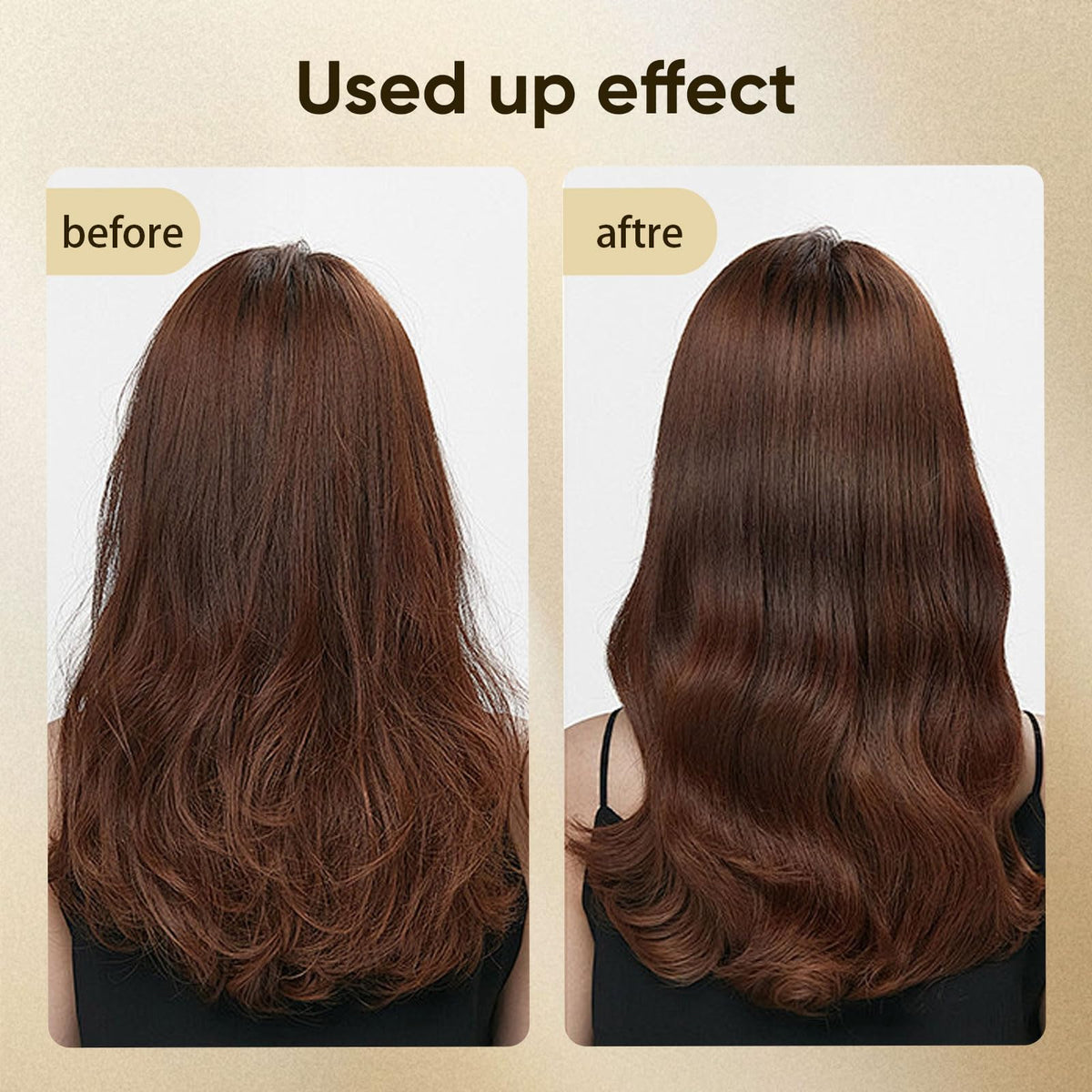 Pwkvsn after-treatment smooth hair showcasing reduced frizz