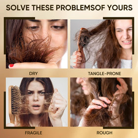 Pwkvsn mask being applied to hair in hand for easy application