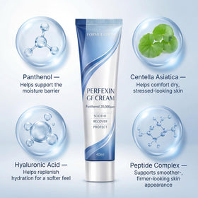 Pwkvsn cream applied on hand demonstrating smooth absorption and non-greasy feel