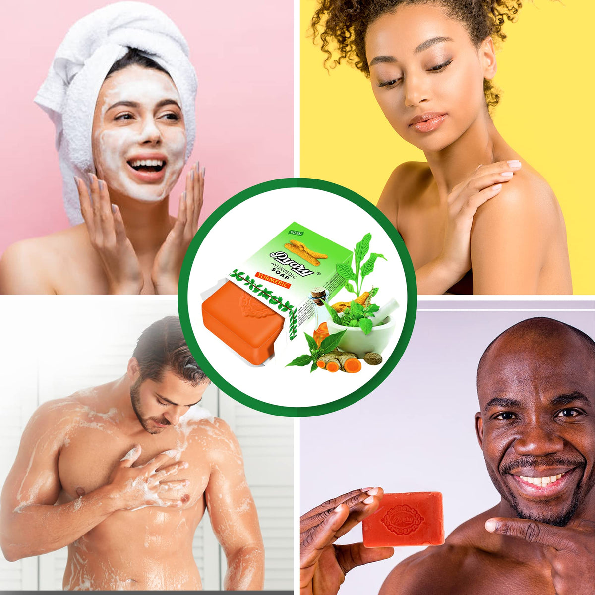 Pyary soap lather in hands demonstrating creamy cleansing