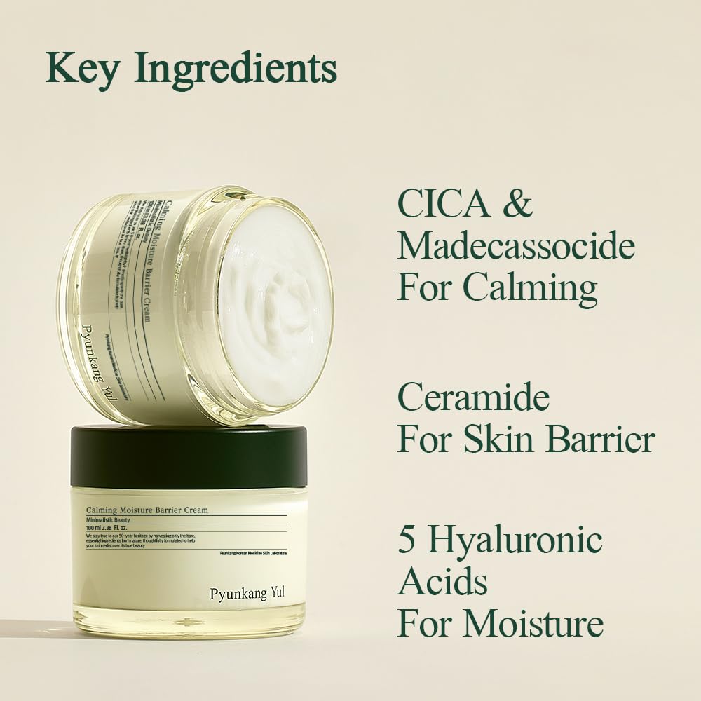 Pyunkang Yul ingredients shot with ceramide and hyaluronic acids for barrier repair