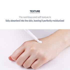 Pyunkang Yul serum droplet on skin showing quick absorption and hydrating effect