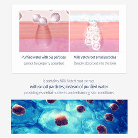 Pyunkang Yul serum texture on hand demonstrating lightweight, non-sticky absorption