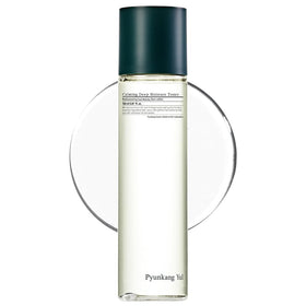 Pyunkang Yul front bottle showing minimal label and calming design benefit of soothing skin