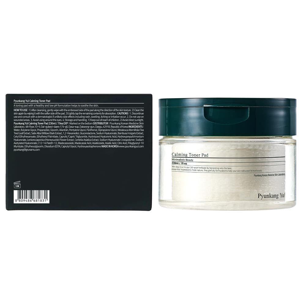 Pyunkang Yul double-sided pad closeup illustrating exfoliating and soft sides