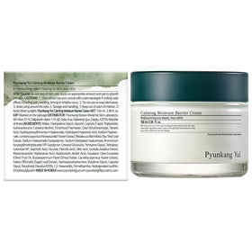 Pyunkang Yul hydration comparison strip illustrating improved moisture retention benefits