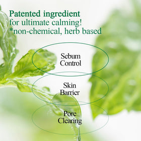 Pyunkang Yul toner next to honeysuckle flower showing botanical soothing power