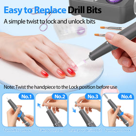 PYVOLA handpiece in use removing acrylic demonstrating efficient removal
