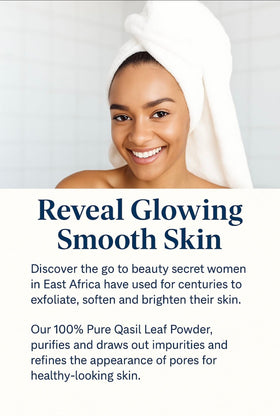 Qasil Organics mask mixed in bowl showing creamy paste for custom skincare