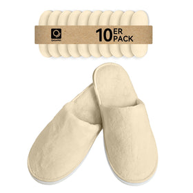 QatmMkt front packaging showing ten coral fleece pairs and value pack benefit