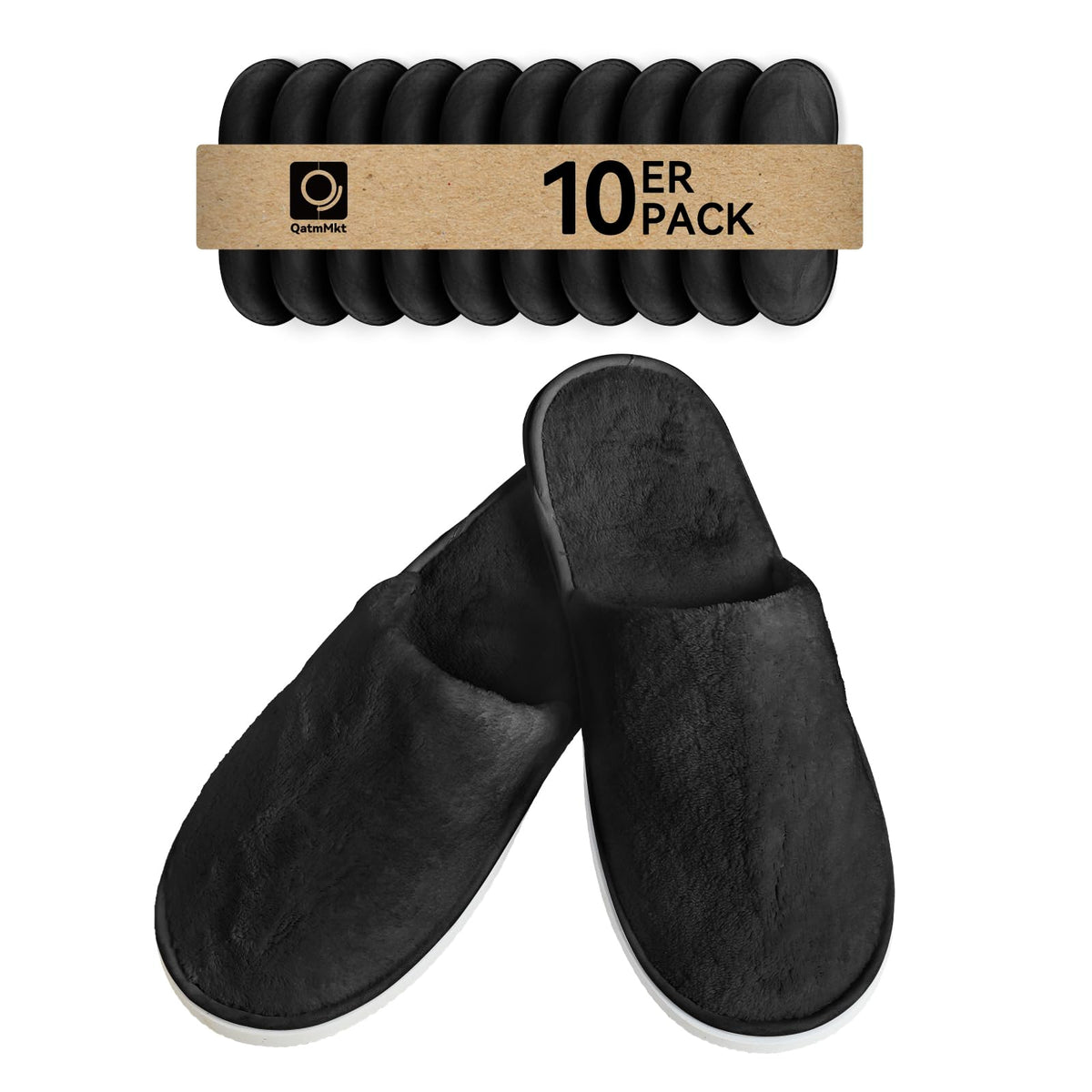 QatmMkt front packaging showing 10-pair bulk pack and savings