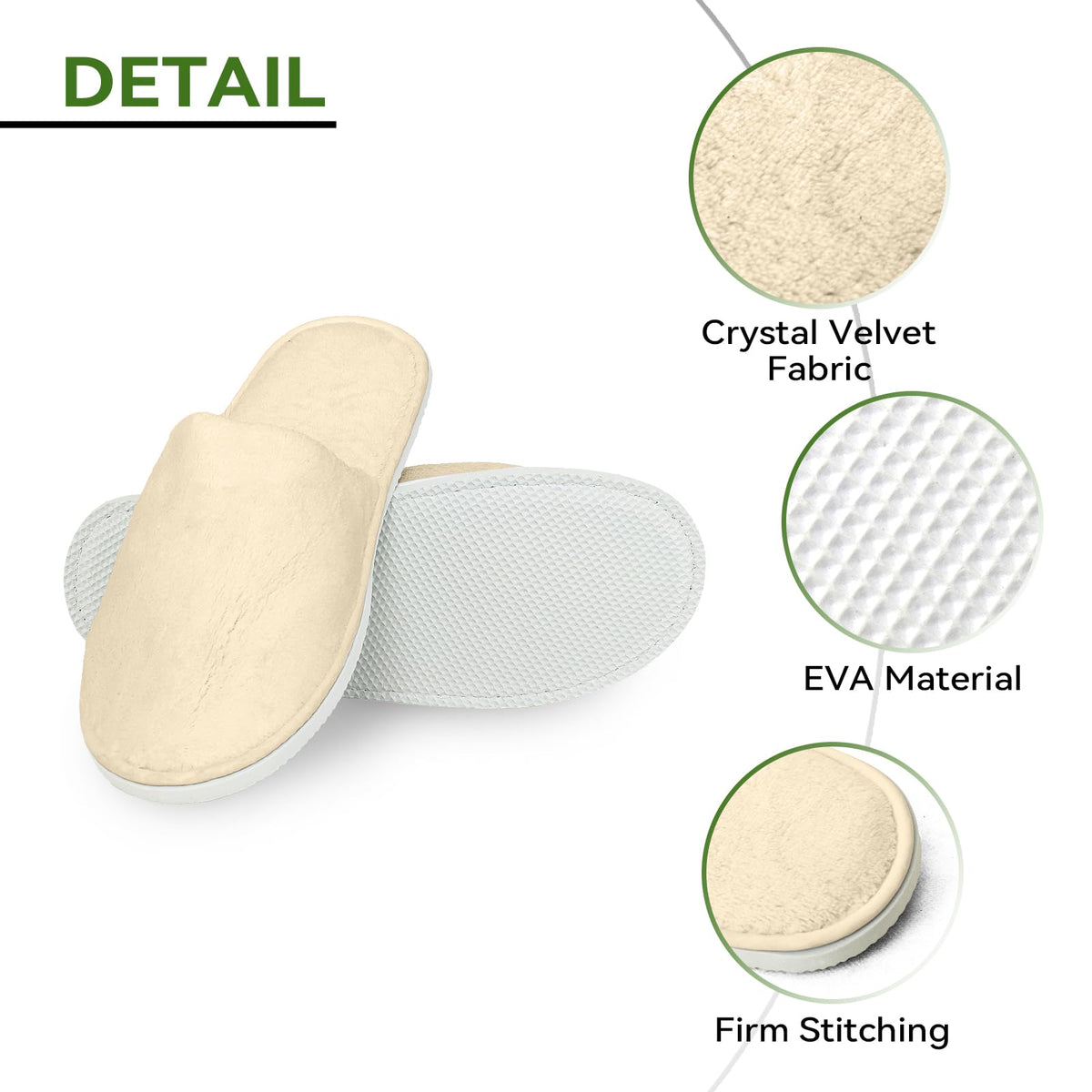 QatmMkt individually wrapped slippers conveying hygiene and convenience