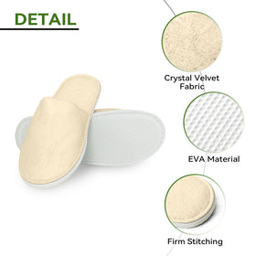 QatmMkt individually wrapped slippers conveying hygiene and convenience