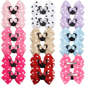 Qearl front packaging showing red and pink mouse ear bows, ideal for themed parties